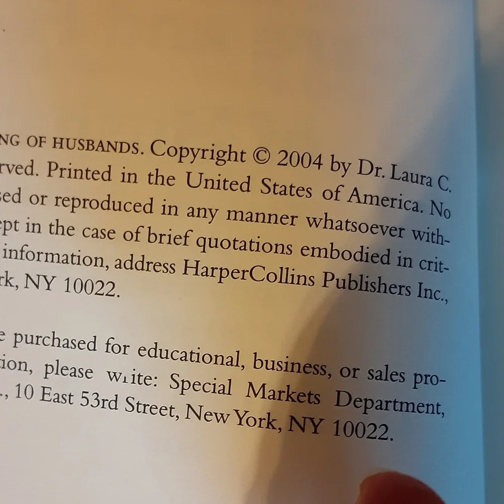 The Proper Care & Feeding of Husbands, by Dr. Laura Schlessinger Book